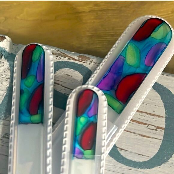 Handcrafted Forever Glass Nail Files (Set of 3) - Picture 1 of 4